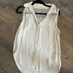 Haute Hippie Silk Blouse Size Small